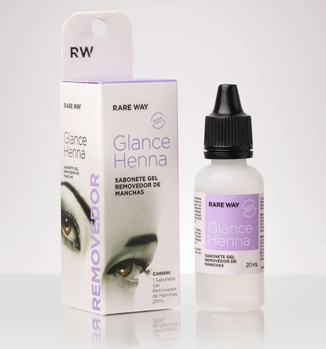 Sabonete Gel Removedor Manchas Henna 20ml Glance Rare Way Co