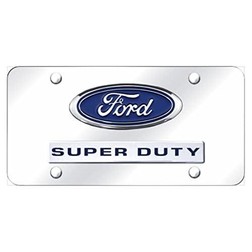 Placa De Matrícula Oficial Doble Logotipo Ford Super D...