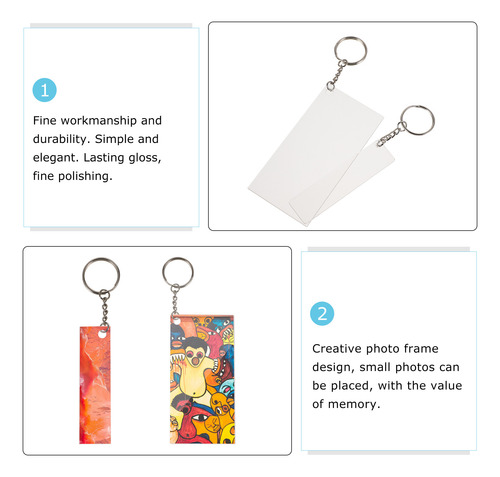 Llavero Rectangular Keychain Blanks Cd 120 Piezas