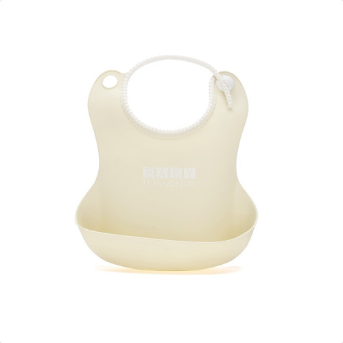 Baby Innovation Babero De Silicona Con Bolsillo Contenedor - Pañalera Arenita