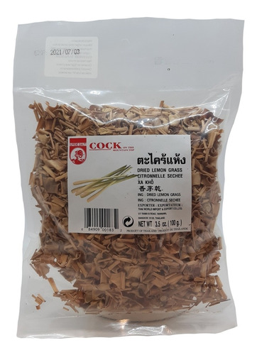 Lemongrass Seco 100 Gr Importado Tailandia