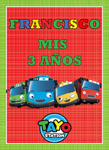 Promo Cotillon Personalizado Tayo Autobus 20 Chicos