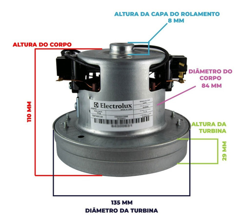Imagem 2 de 3 de 4 Motor Max Trio Soprador/secador Pet 220v 1400w 64300632