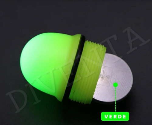 Imagen 4 de 4 de Boya Con Luz Flote Pesca Nocturna Luminosa Novedad