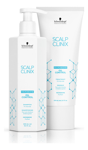 Schwarzkopf Scalp Clinix Oil Control Shampoo + Máscara 3c