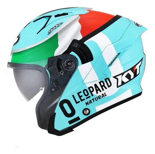 Capacete Aberto Kyt Nf-j Dennis Foggia Italia Azul Moto