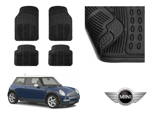 Kit Tapetes De Uso Rudo Mini Cooper 2004 Rubber Black Origin