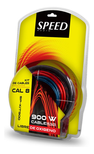 Kit De Cables Para Instalacion Bocinas Calibre 8
