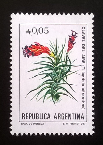 Argentina Flores, Sello Gj 2212 A 0,05 A Fosf 85 Mint L11091