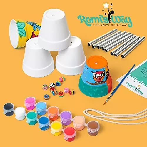 ROMI'S WAY 2-Pack Make Your Own Wind Chime Kit - Larger Bells