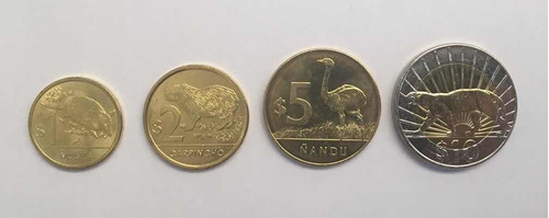 Coleccion De 4 Monedas De Uruguay Actual