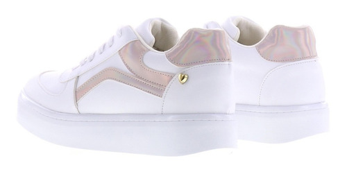 Imagen 4 de 4 de Tenis Sneakers Mujer Clásicos Blancos Erez