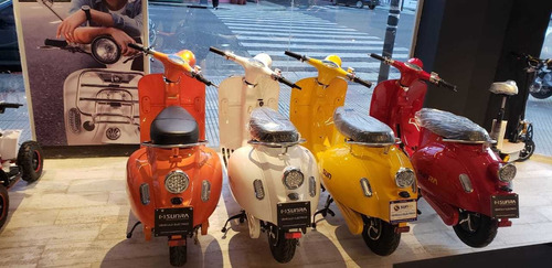 Moto Eléctrica Sunra Vintage Litio, 12 O 18 Cuotas / D