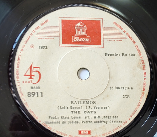 Vinilo Single The Cats Bailamos (