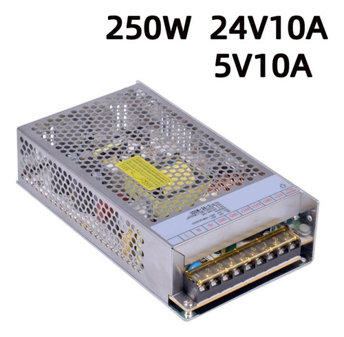 Fonte De Alimentação Industrial De 2 Saídas 250w 30000h