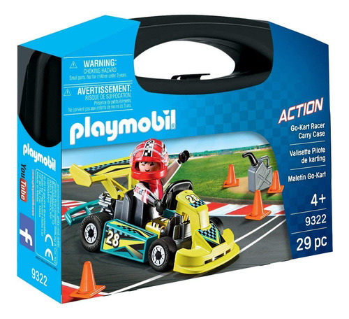 Playmobil Go-kart Racer - Juego De Construcción De Maletines