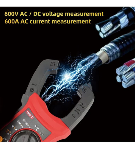 Uni-t Ut202f - Tester De Pinza Digital (ac/dc 600v, Rms)