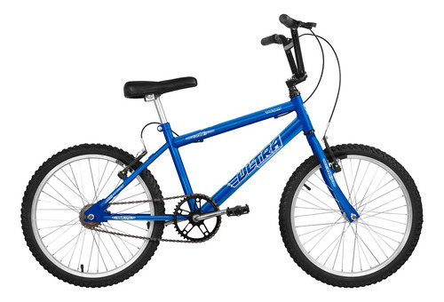 Bicicleta Aro 20 Passeio Ultra Bikes Chrome Line C/ Adesivo Cor Azul
