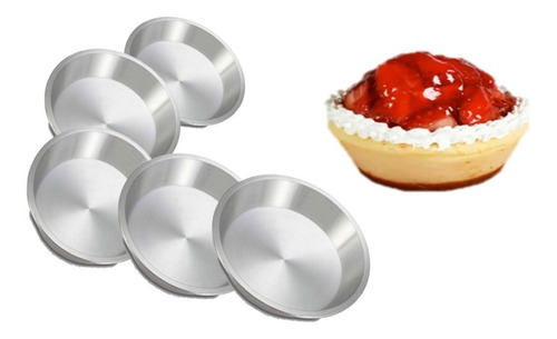 Molde Aluminio Flan  Pay Tartas 20  Pzs Tartaletas Postres 