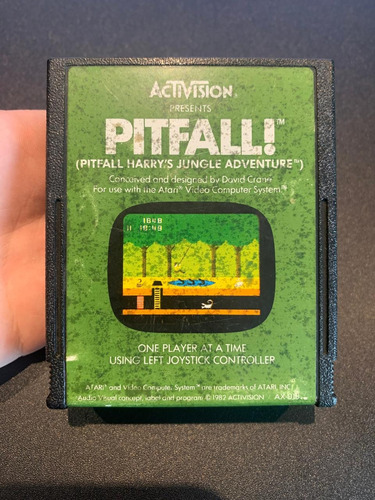 Pitfall! Atari 2600 Cartucho