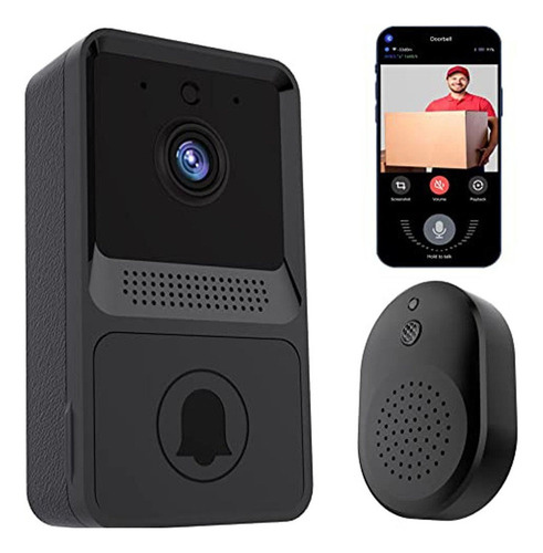 Lazhu Video Doorbell With Camera Wifi Wireless Doorbell T11