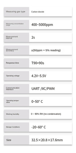 Sensor De Co2 De 1 Peça Mtp60-a De Alta Precisão Ndir De Can