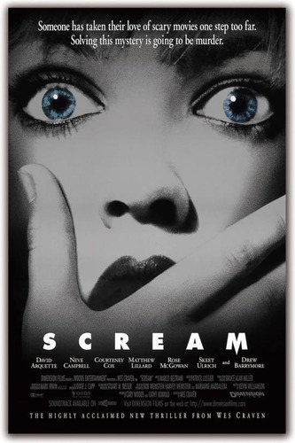 Scream - 1996 - Póster De Película 11x17 (28x43 Cm) Impresió