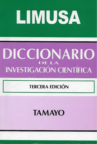  Diccionario De La Investigación Científica De Tamayo