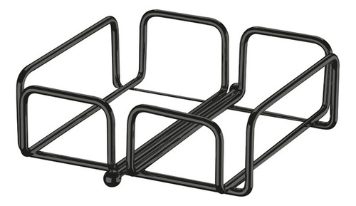 Kit 2 Porta Guardanapo De Mesa Grande Em Aço Onix