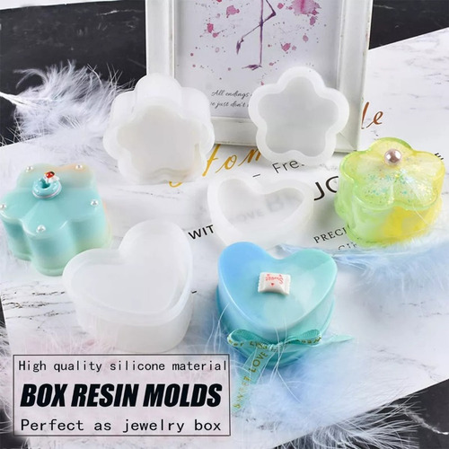 Moldes Resina Para Joyero Silicona Para Manualidades 5 Pieza