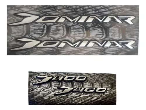 comprar Set Emblemas Dominar 400 Resina Alto Relieve Tanque Y Cola