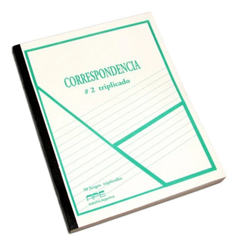 Libro Correspondencia Nº 2 Triplicado 50hs 