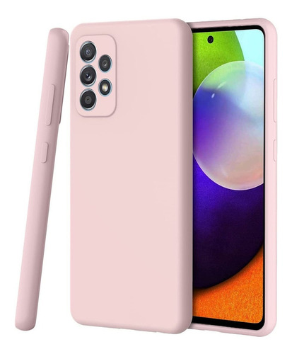 Funda Para Samsung Galaxy A52 5g De Silicona Rosa