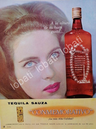 Cartel Retro Regina Torne Y Tequila Sauza  1964 V350 Fep