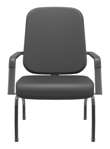 Cadeira Operativa Plus Size Dialogo Fixa 4 Pés Pt Plaxmetal