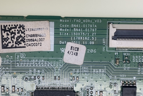 Placa T-con Samsung Un32eh5000 / Un32eh5300 , Leer Info !!! (Usado)