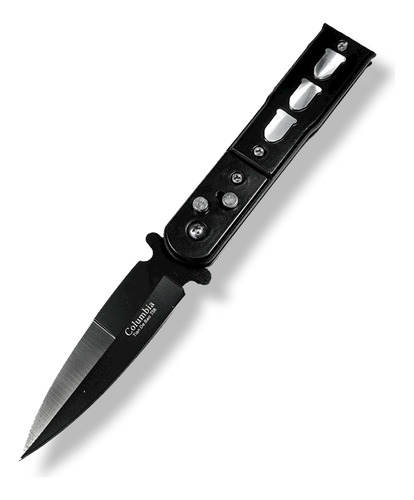 Cuchillo Navaja Cortapluma Automatica Black Bullet Aj89