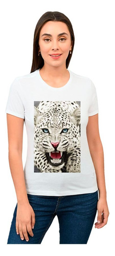 Playera Leopardo Mujer Animales Diseño 1048 Playeras Beloma