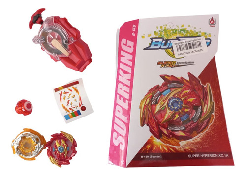 Beyblade B-159 Burst Super Hyperion Y Lanzador Chispas Flame