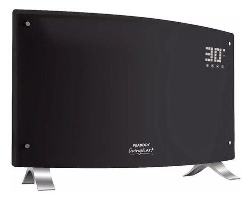 Caloventor Vitroconvector Peabody Digital Curvo Negro 2000w 