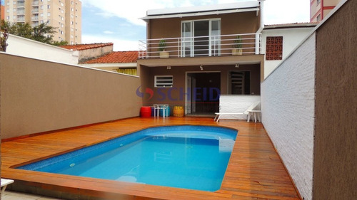 Imagem 1 de 15 de Lindo Sobrado Com Piscina E Ar Condicionado, Moderna E Aconchegante. - Mr71370