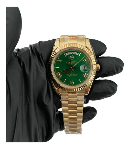 Compatible Con: Reloj Rolex Day Date Dorado Verde 40mm