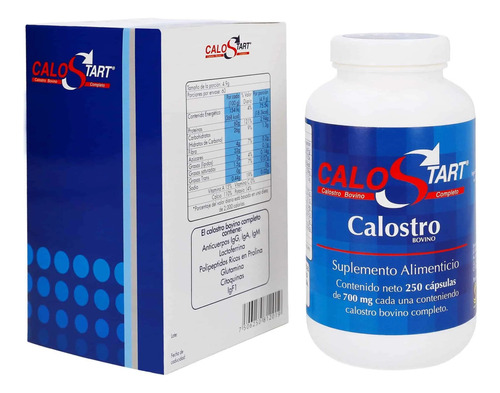 Liv Nutrition- Calostro Bovino Con 250 Capsulas De 700 Mg Sabor Sin Sabor