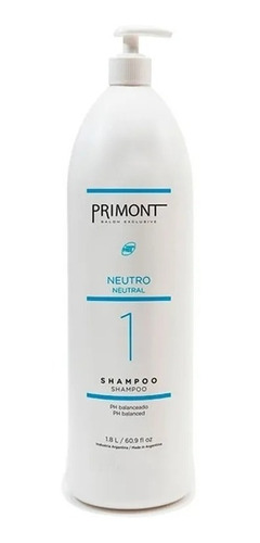 Shampoo Neutro Primont Ph Balanceado X 1800ml Libre Parabeno