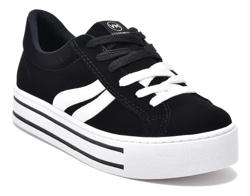 Tenis via marte plataforma preto 2025