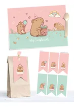 Comprar Kit Capibara Decoración Para Imprimir Pdf Texto Editable