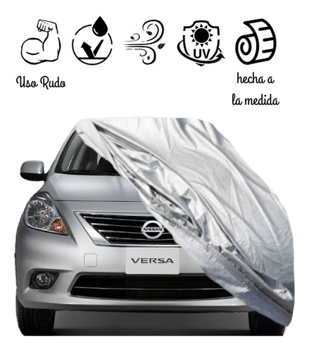 Loneta / Lona / Cubre Auto Versa Nissan Con Broche 2012-2019