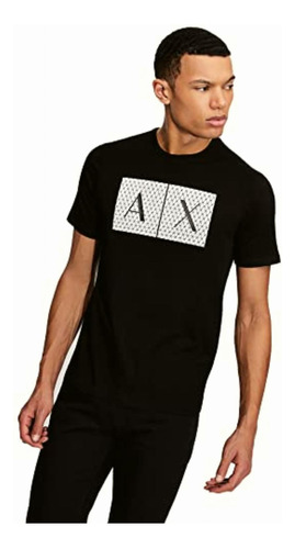 Ax Armani Exchange Playera Con Cuello Redondo Para Hombre,