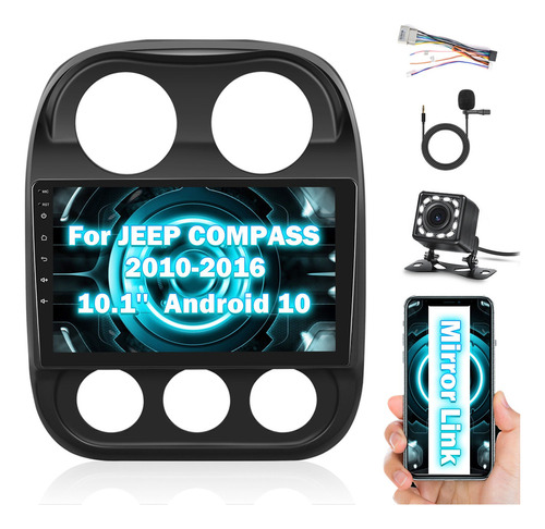 Autoestéreo De 10.1 In C/android 10.0/gps For Jeep Compass