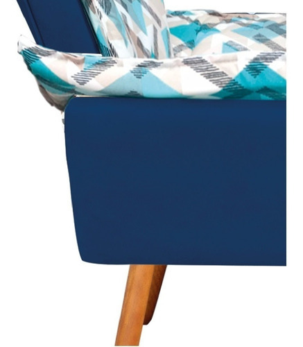 Kit de coqueteo y 2 sillones compuestos Opala D33 Suede Blue Max